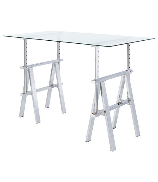 Adjustable Glass Desk Affordable Portables