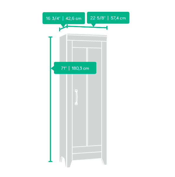 Narrow Storage Cabinet Oak Affordable Portables