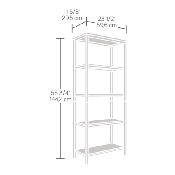 North Avenue 4 Shelf Bookcase Affordable Portables