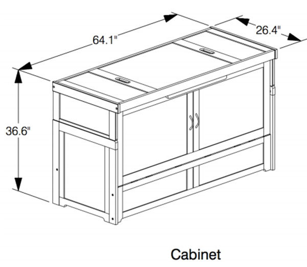 Murphy Cube 2 Bed Cherry